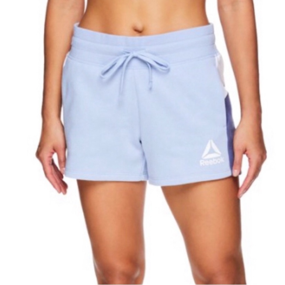 Reebok Color-block Shorts - Blue, White and Navy